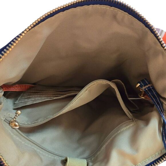 Baggallini Womens Stripe Hanover Crossbody Bag With Wristlet Multicolor Medium - Picture 4 of 14